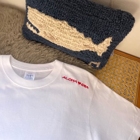刺繍Tシャツ　ALOHA❤︎SEA