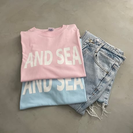 AND SEA　ホワイトロゴ半袖T
