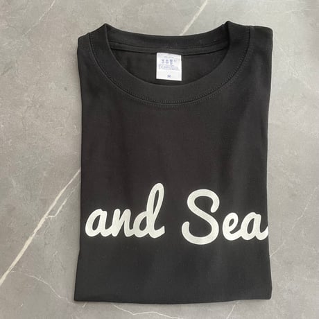 amd Sea ホワイトロゴ　半袖Tシャツ