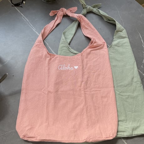 aloha&珊瑚 コットンbag