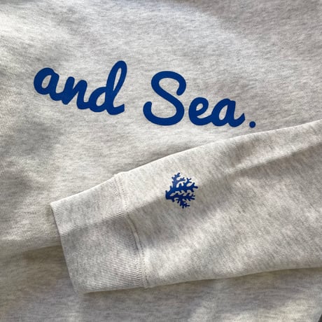 and Sea 珊瑚　ライトトレーナー（ブルー）