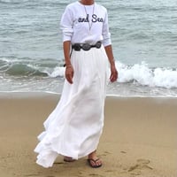 and Sea (ロゴサイズ大きめ)ロンT