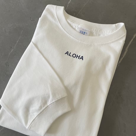 ミニALOHAロゴ（Navy）ロングTシャツ