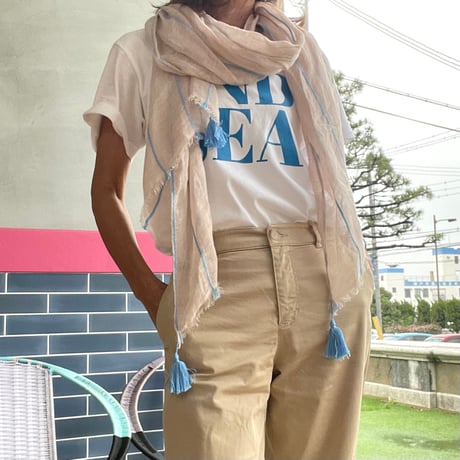 （ご予約商品）AND SEA 半袖Tシャツ （スカイ・レッド）
