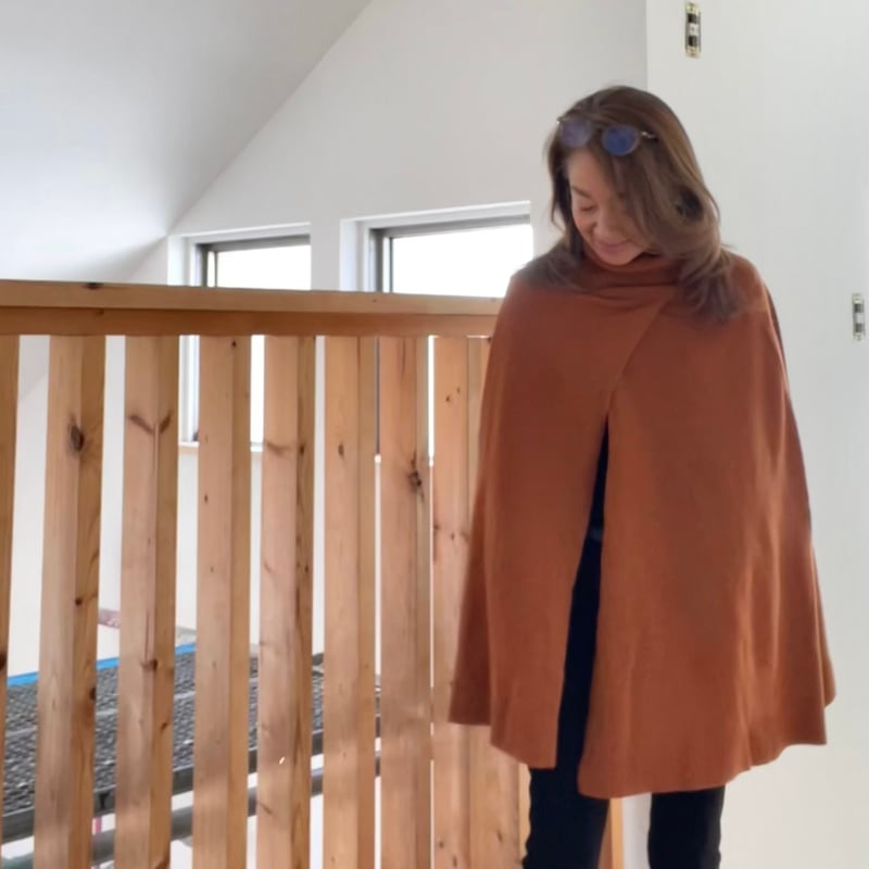 ニットポンチョ | and Sea