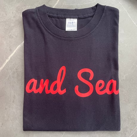 and Sea レッドロゴ半袖T