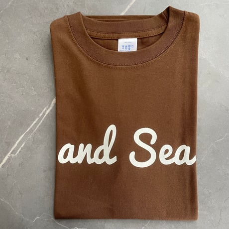 amd Sea ホワイトロゴ　半袖Tシャツ