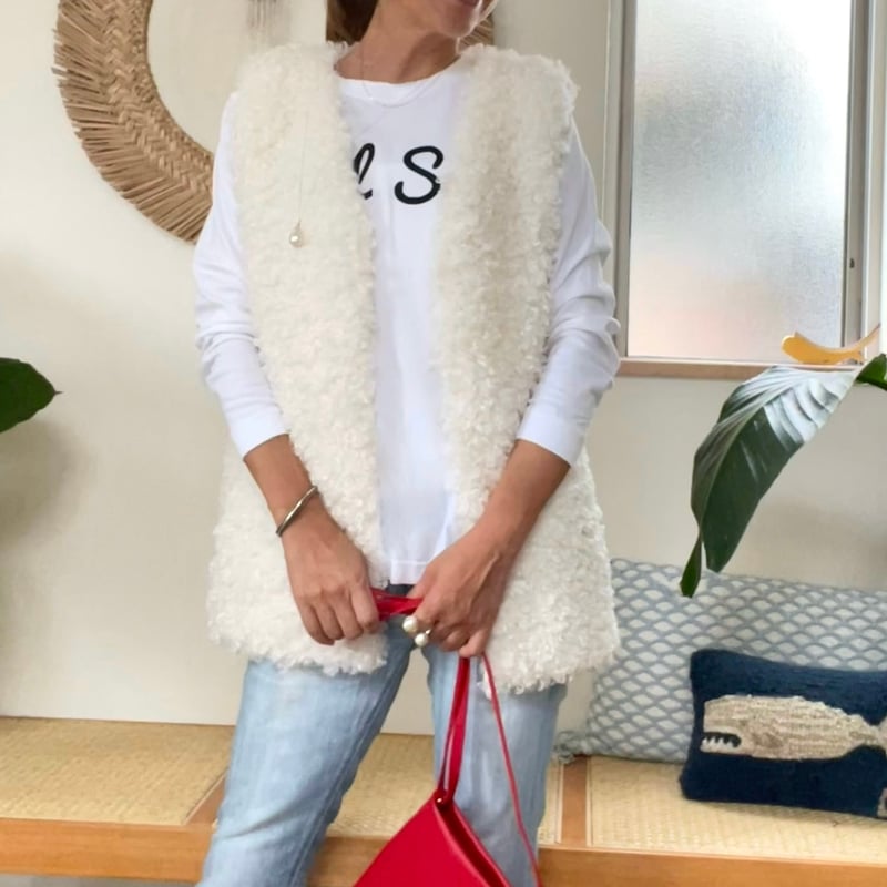 FR2 GOLF ホワイトファーベスト fr2golf ファーベスト FR2 GOLF ホワイトファーベスト