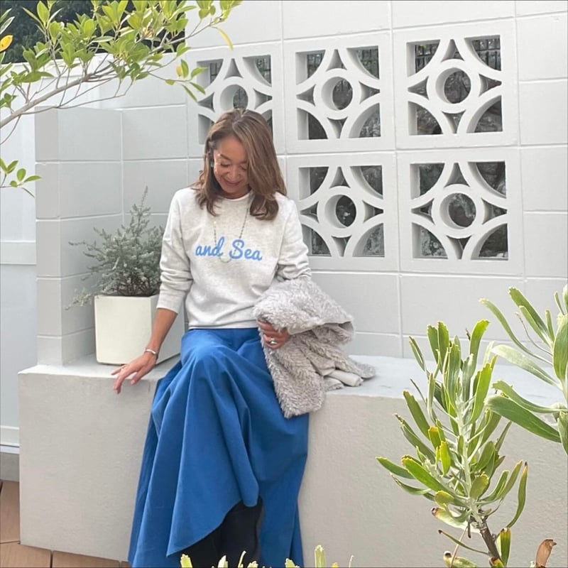 and Sea ライトトレーナー（ブルー） | and Sea