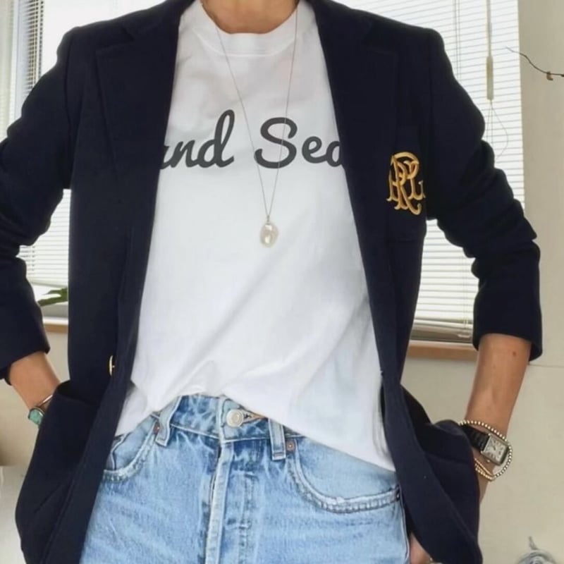 and Seaロゴ ロングTシャツ | and Sea