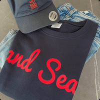 and Sea(大きめロゴ) ライトトレーナー