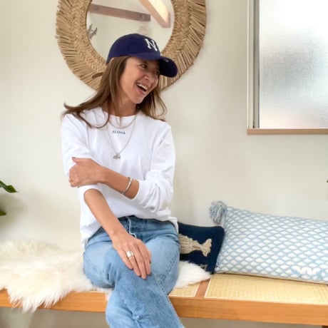 ミニALOHAロゴ（Navy）ロングTシャツ