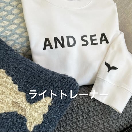 AND SEA ホエール(袖口）ライトレーナー