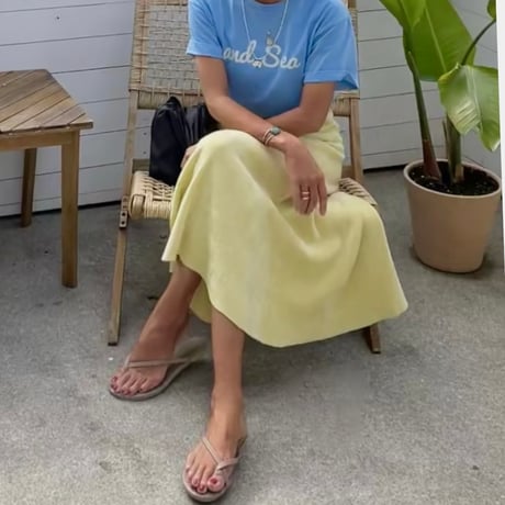 amd Sea ホワイトロゴ　半袖Tシャツ