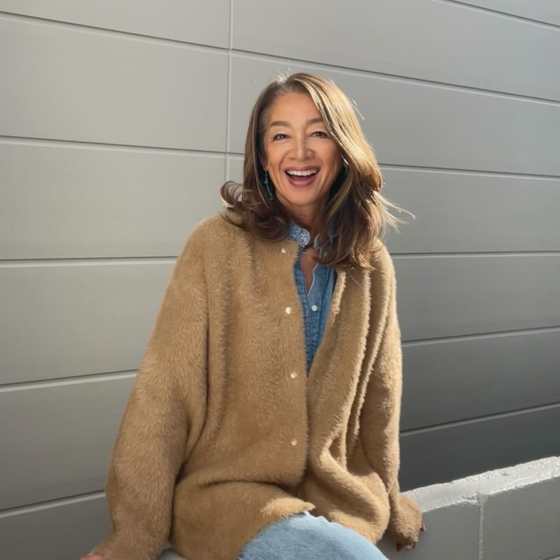 ダブルフェイスカーディガン | and Sea