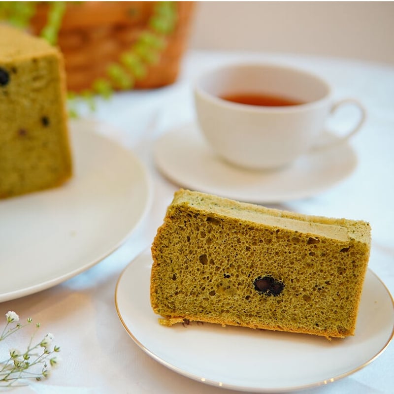 宇治抹茶と黒豆のシフォン | おっさんシフォン研究所