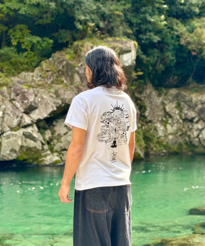 T shirt-『悟り』WHITE | ITADORI SAUNA