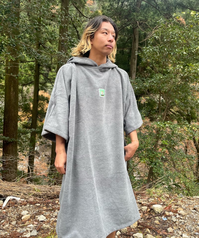poncho- GRAY | ITADORI SAUNA
