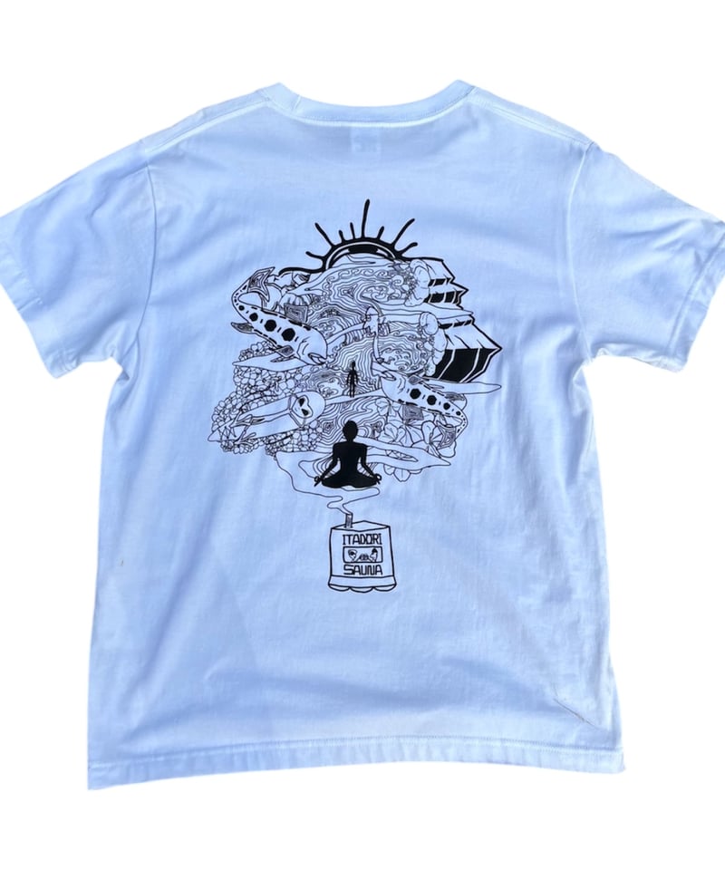 T shirt-『悟り』WHITE | ITADORI SAUNA