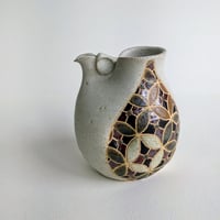 酒器　七宝柄　白