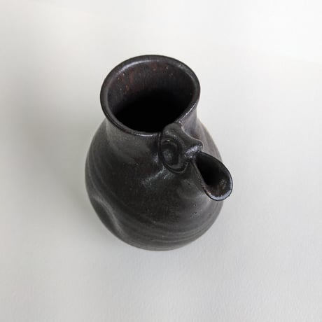 酒器　青海波　黒