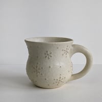 マット釉/雪模様/コーヒーカップ
