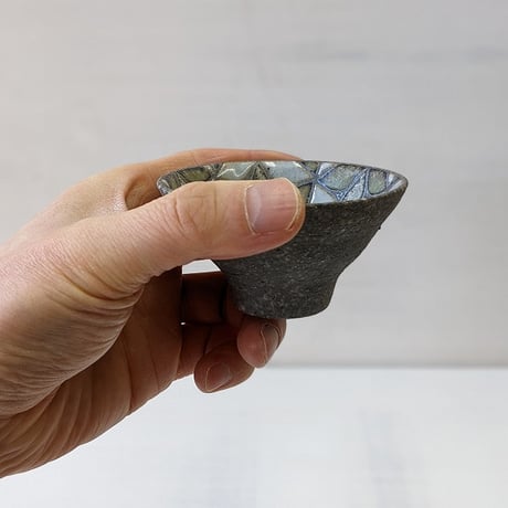 酒盃/炭化/麻の葉