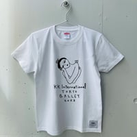 KK original BALLET T-shirt Illustration by Izuru Aminaka (ホワイト)