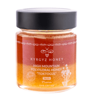 トクトグル高原の百花蜜＜200ｇ＞Red honey - High mountain polyfloral honey “Toktogul”