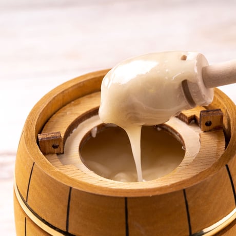 お土産用木樽入りホーリークローバー蜂蜜　300ｇ（ハニースティック付き）