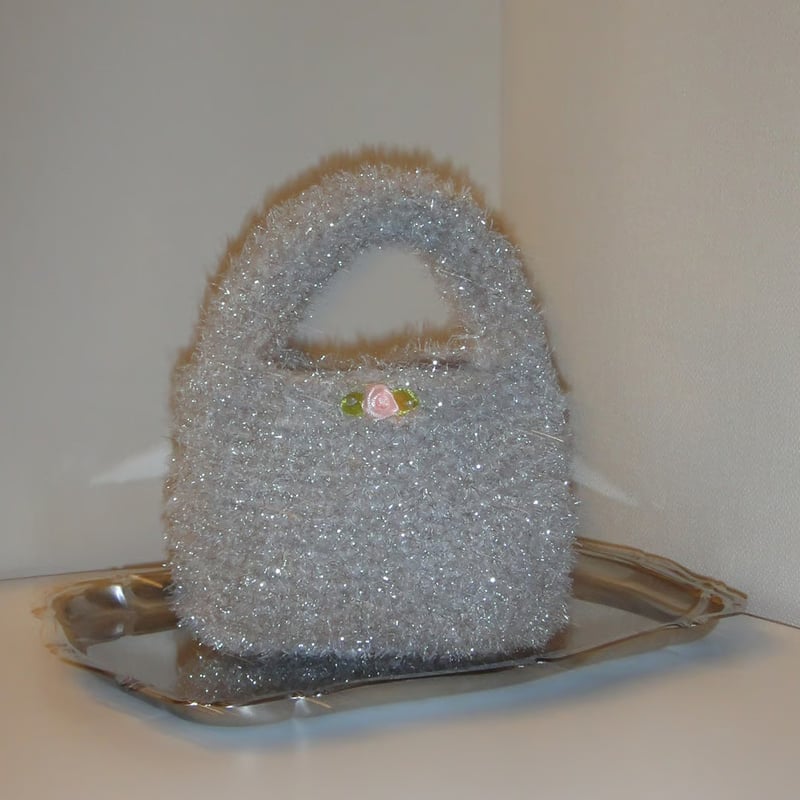 楕円底バッグの編みものキット/ One Shoulder Bag Crochet Kit /