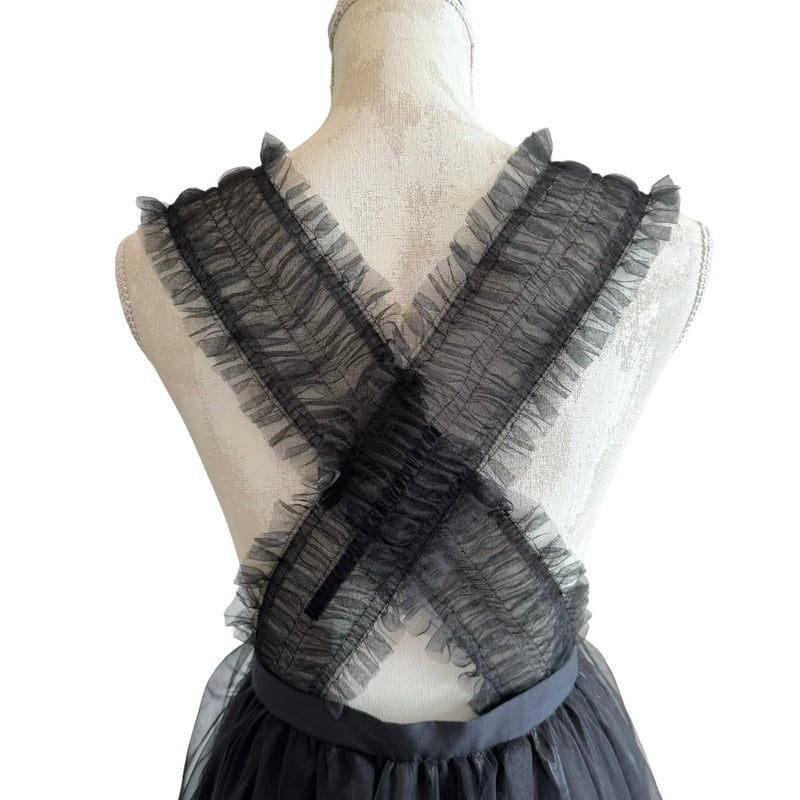 noir kei ninomiya】フリル・チュールスカート チュールシャーリング