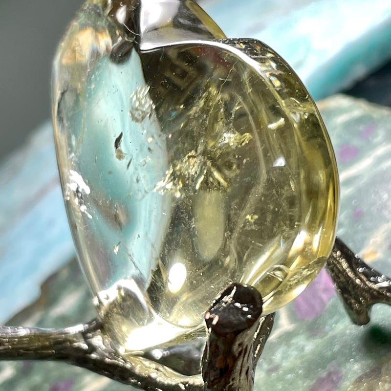 シトリン【黄水晶】ハート型◇パーム◇天然石◇パワーストーン