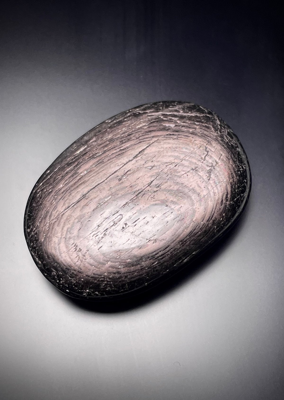 ハイパーシーン【紫蘇輝石】タンブル◇カボション◇天然石