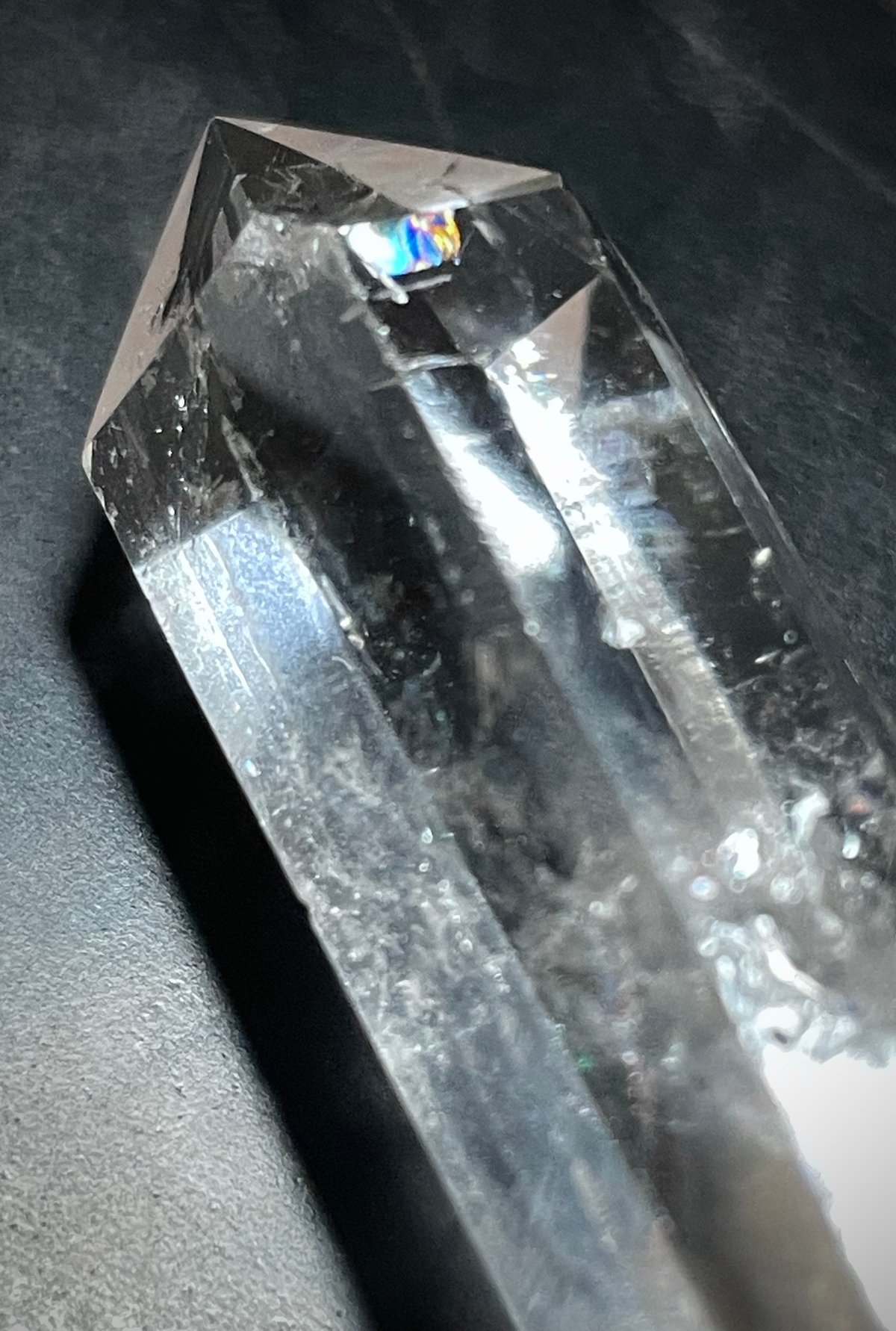 クリアクォーツ　水晶ポイント　天然石 天然クリアクォーツ（水晶）ポイント 天然石パーツ (M)◇アクセサリー