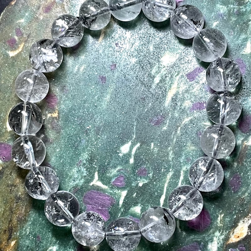 エレスチャルクオーツ【該骨水晶】ブレスレット◇ヒマラヤ産◇天然石