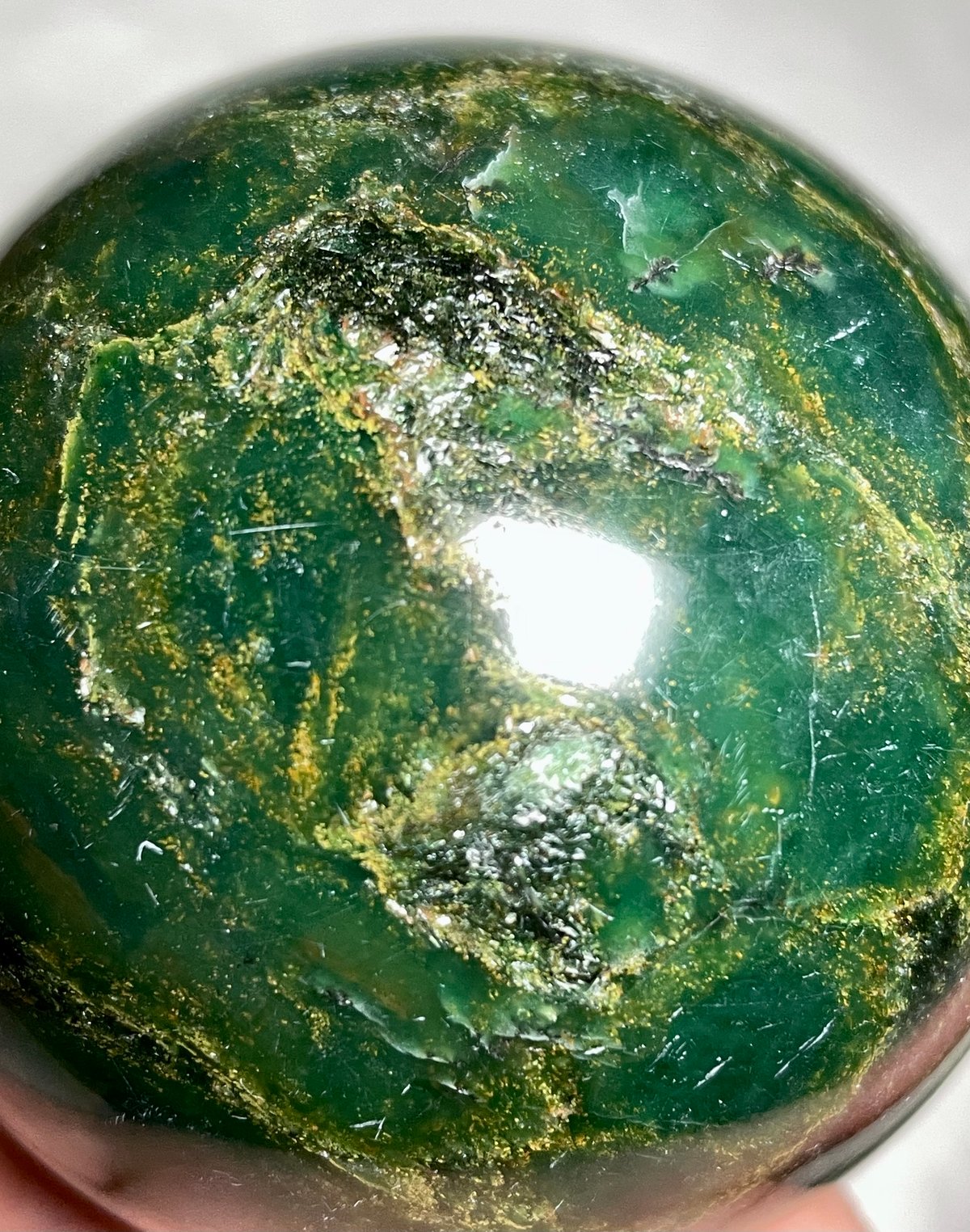 サーペンティン【蛇紋石】丸玉○スフィア◇天然石◇パワーストーン◇蛇