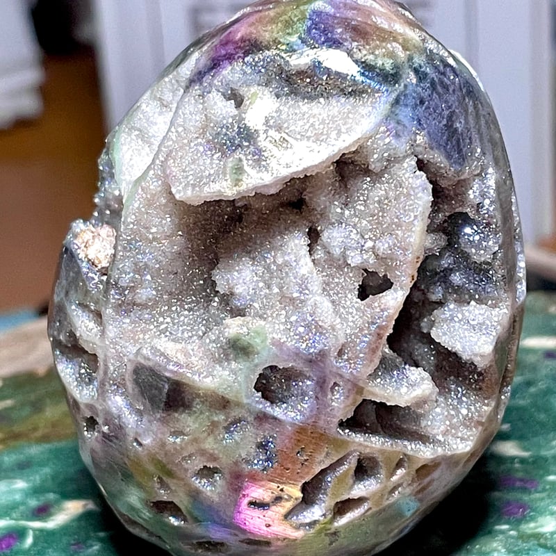 ⭐︎天然石　スファレライト　オーラ　卵 オーラ スファレライト【閃亜鉛鉱】卵型◇天然石◇パワーストーン