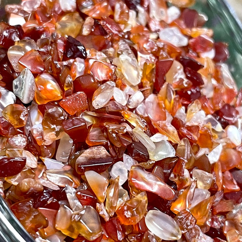 カーネリアン【紅玉髄】さざれ◇100g◇小粒タイプ◇天然石