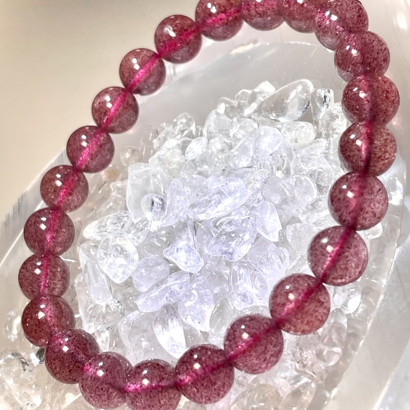 ☆特選一連☆癒しの石♢【約40cmピンクエピドートシストさざれ連】❤️