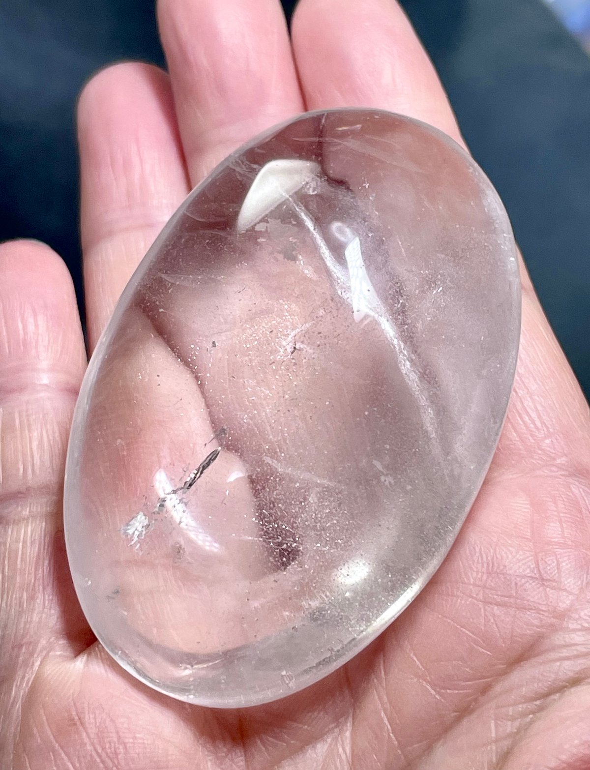 水晶【クリアクオーツ】パーム◇握り石◇天然石◇パワーストーン