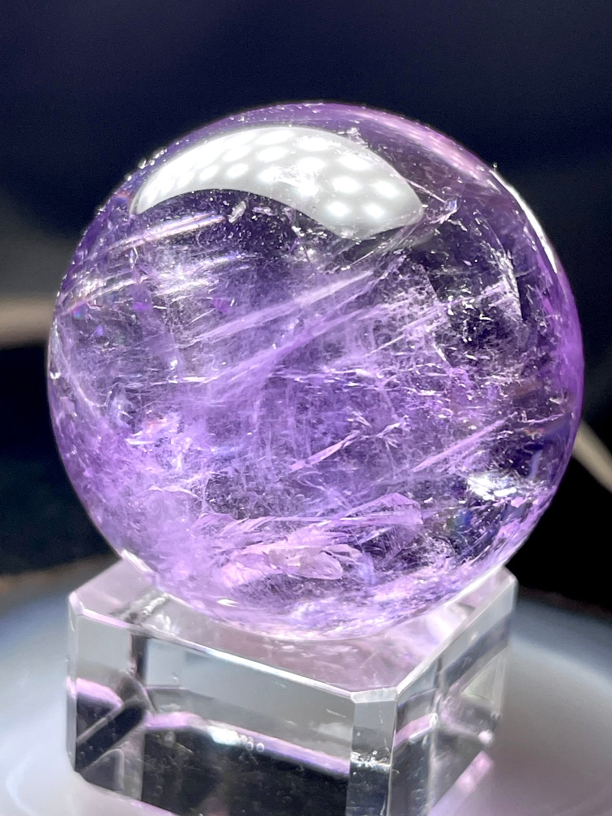 ラベンダーアメジスト【紫水晶】スフィア○丸玉◇天然石