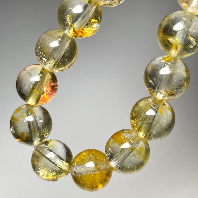 極上☆トパーズ【黄玉】ブレスレット◇ゴールデンカラー◇天然石