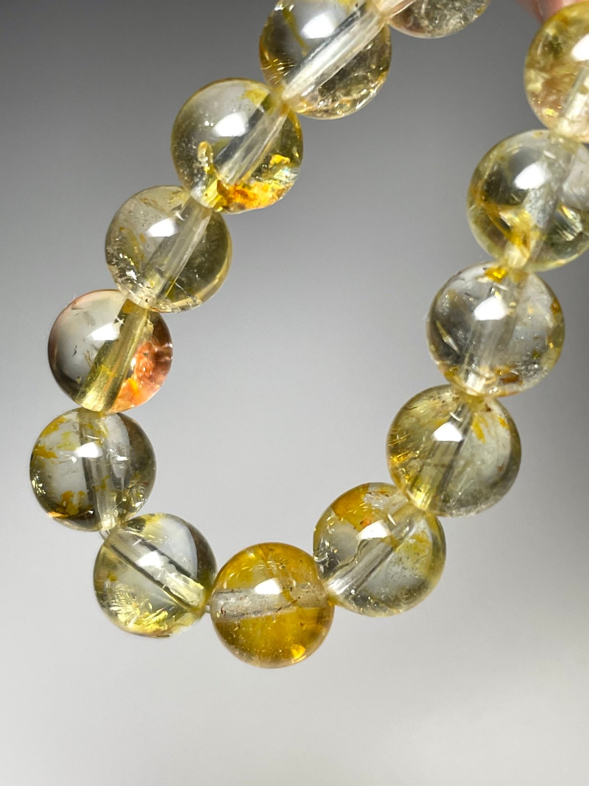 天然石☆極上大粒ミントエメラルド×極上Dクォーツのブレス・トップ14kgf 天然石☆極上大粒ミントエメラルド×極上Dクォーツのブレス