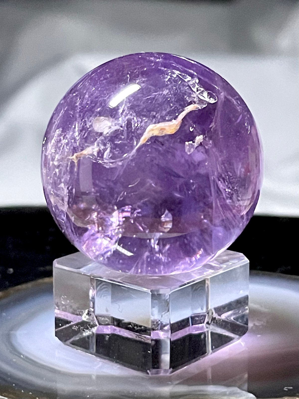 ラベンダーアメジスト【紫水晶】スフィア○丸玉◇天然石