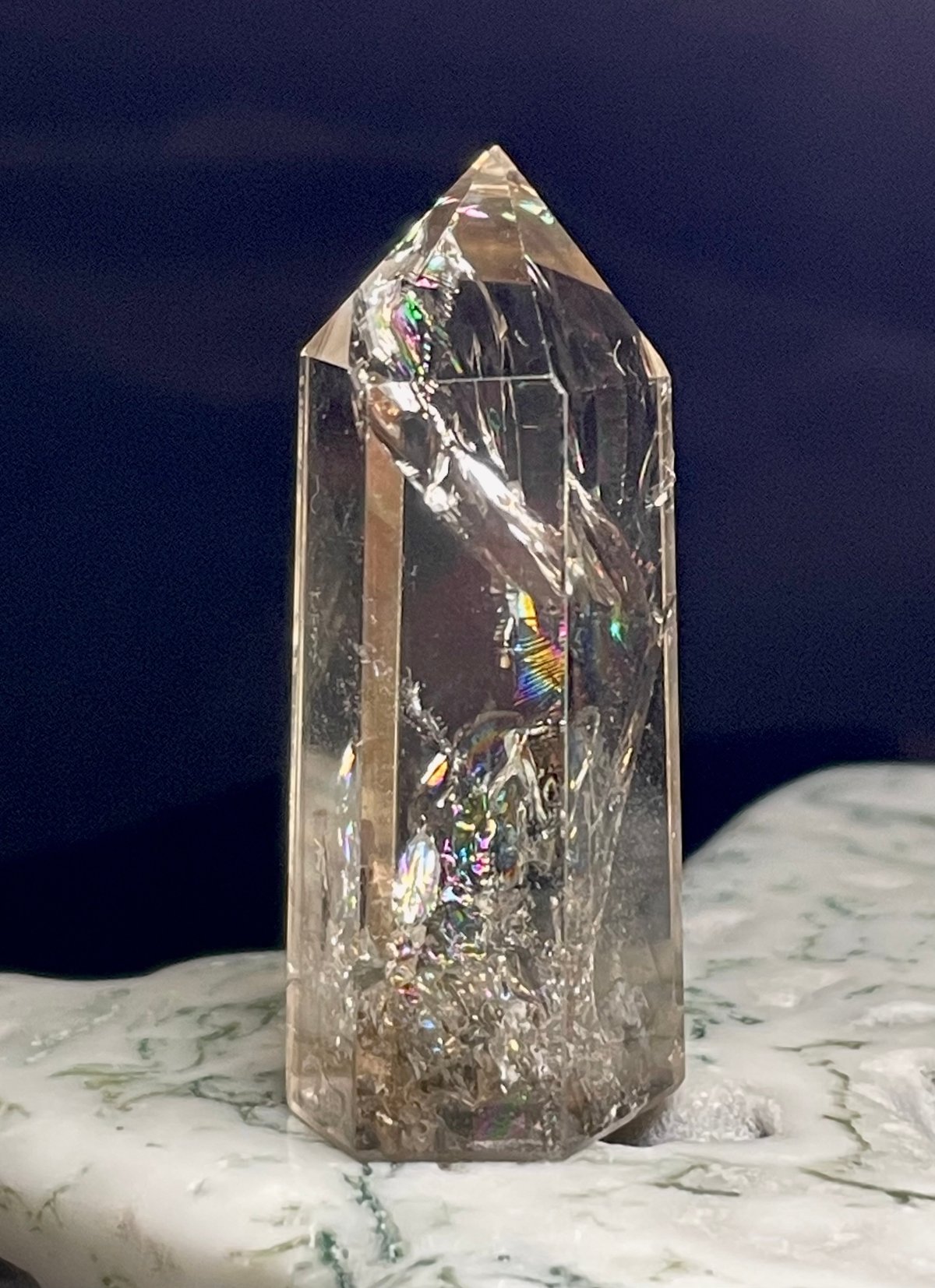 スモーキークォーツ【煙水晶】六角柱◇ミニタワー◇ポイント◇天然石