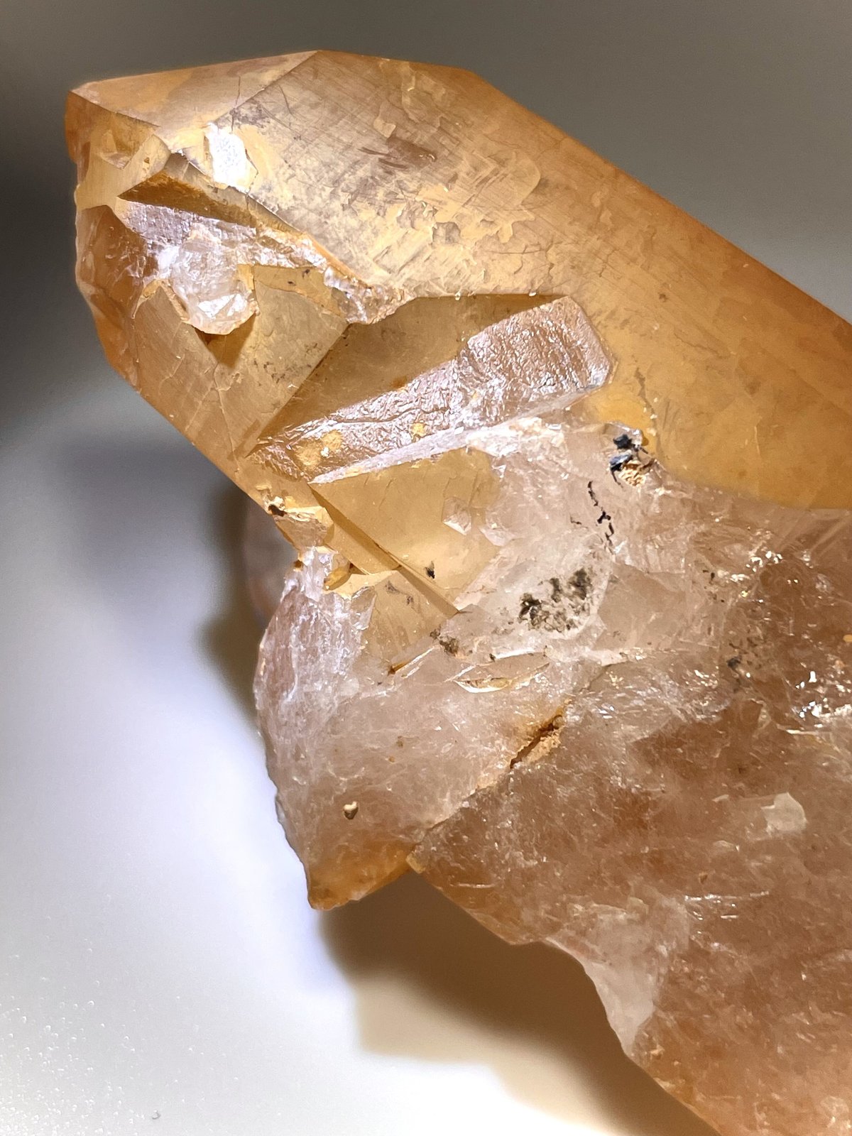 タンジェリンクォーツ【蜜柑水晶】クラスター☆疲労回復☆天然石 タンジェリンクォーツ【蜜柑水晶】クラスター☆疲労回復☆天然石