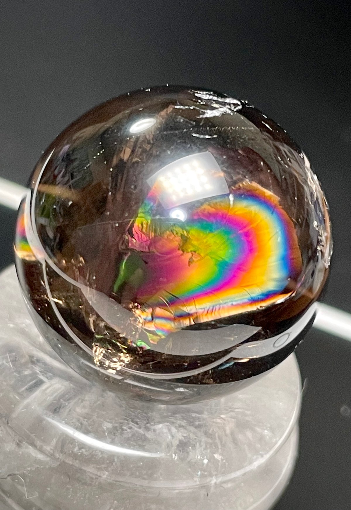 スモーキーアイリスクォーツスフィア③ スモーキーアイリスクォーツ スフィア(B) | NEROLI CRYSTAL