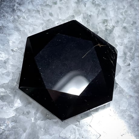モリオン【黒水晶】六芒星◆ヘキサゴン型◆タンブル◆天然石◆パワーストーン