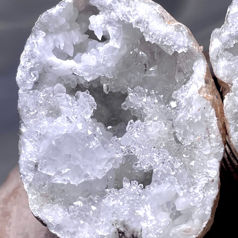 水晶【モロッコ産】ジオード【晶洞】ペアタイプ◇天然石◇パワース